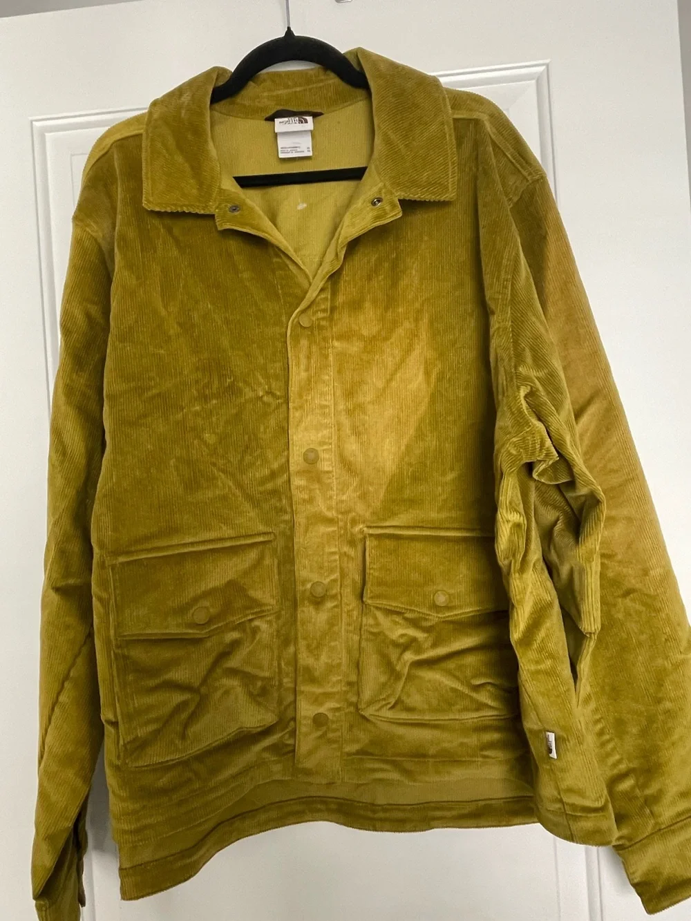 The North Face Mens Utility Heritage Cord Jacket Shacket Relaxed Sulfur Moss XL